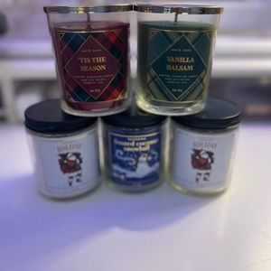 🕯️BBW single wick holiday candle bundle!🕯️